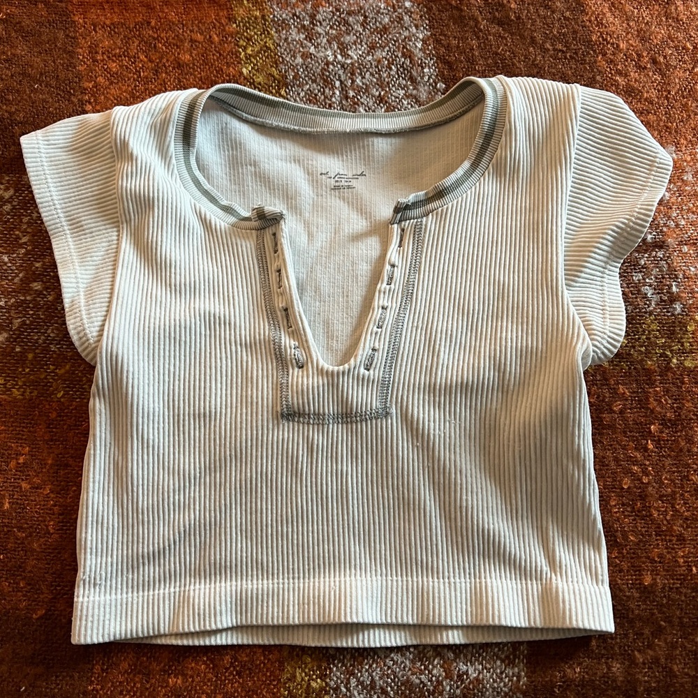 Urban outfitters out from under go for gold white top